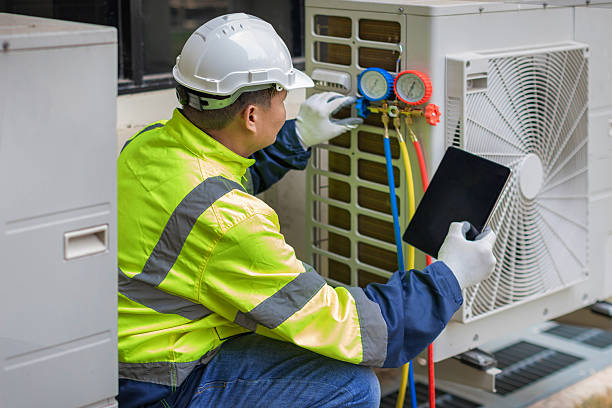 Professional Hvac technician working in Nahant, MA